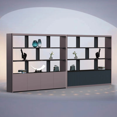 Merceli Silver Collection: Sleek Silver Stone-Like Executive Furniture