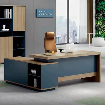 Apollo Collection: Bold Teal & Tan Executive Furniture