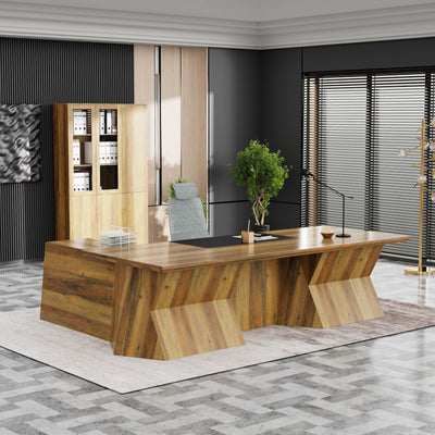 Mooreen Collection: Vibrant Earth Tones with Rich Wood Executive Furniture