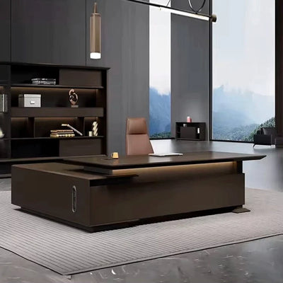 Poseidon Collection: Bold Brown & Gray Executive Furniture