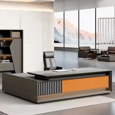 Dionysus Collection: Vibrant Gray, Brown, & Orange Office Furniture