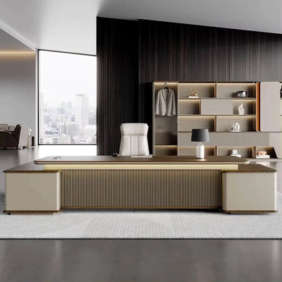 Hestia Collection: Warm Beige Modern Office Furniture