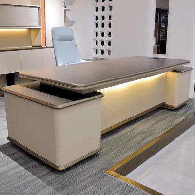 Hestia Collection: Warm Beige Modern Office Furniture