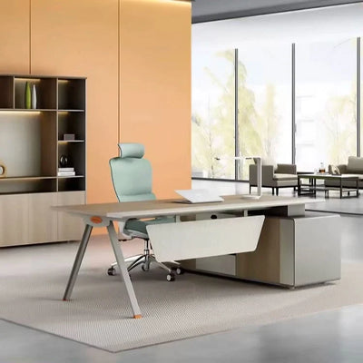 Birch Brown Collection: Warm Beige Birch Office Furniture