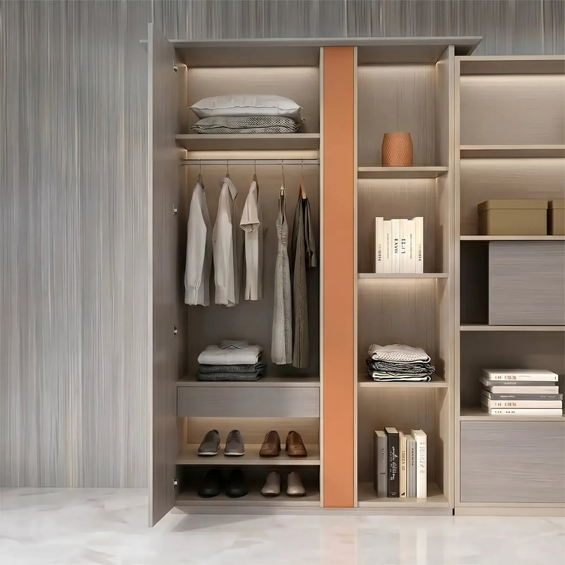 Seguin · Office Shelves w/ Integrated Lighting & Storage