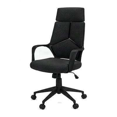 Kenmure high-back executive office chair in black, front angled view
