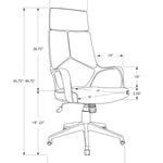 Kenmure high-back executive office chair in black, photo 8
