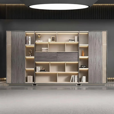 Fairwyn · Office Shelves w/ Integrated Lighting & Storage