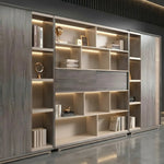 Fairwyn · Office Shelves w/ Integrated Lighting & Storage