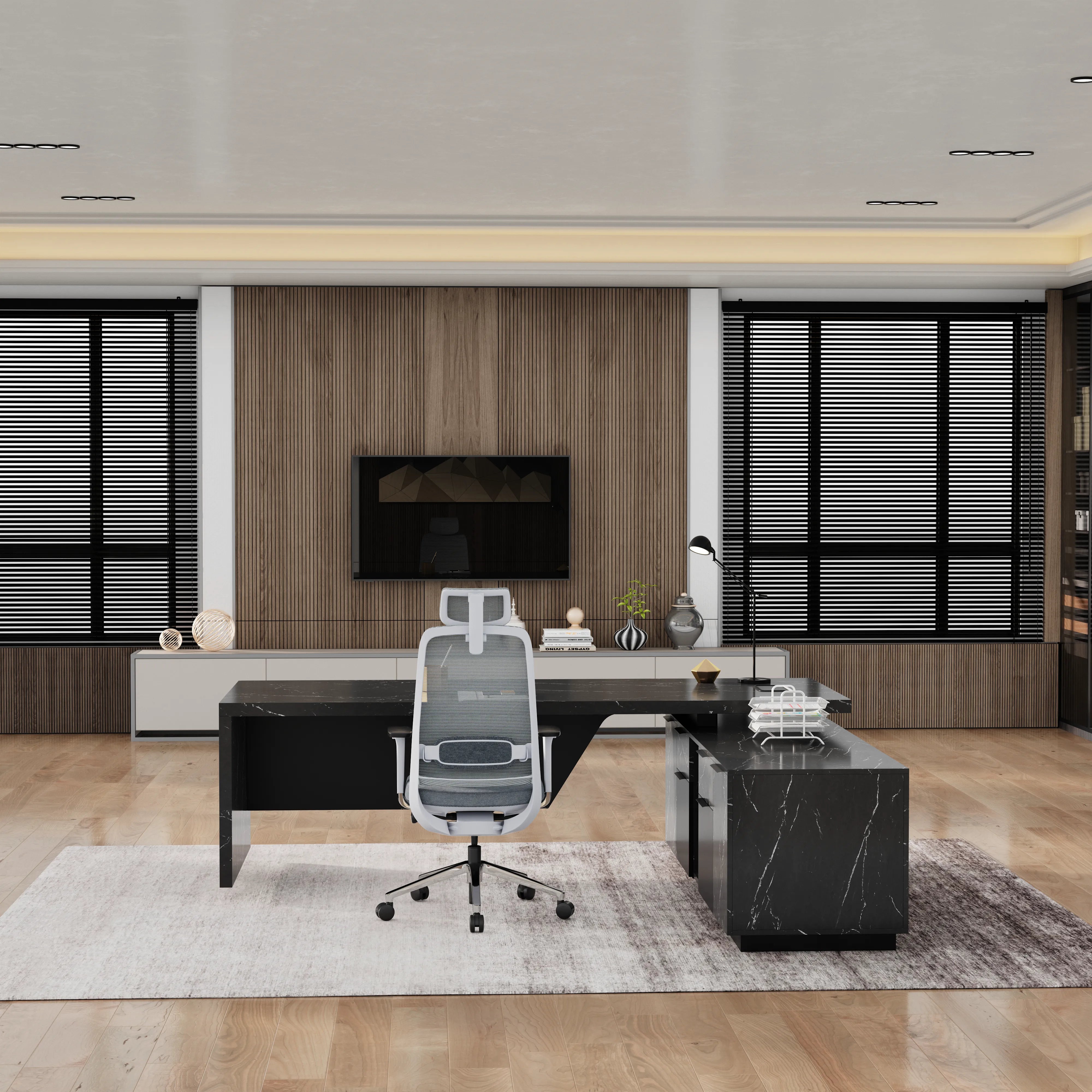 Maverick · Modern L-Shaped Executive Desk