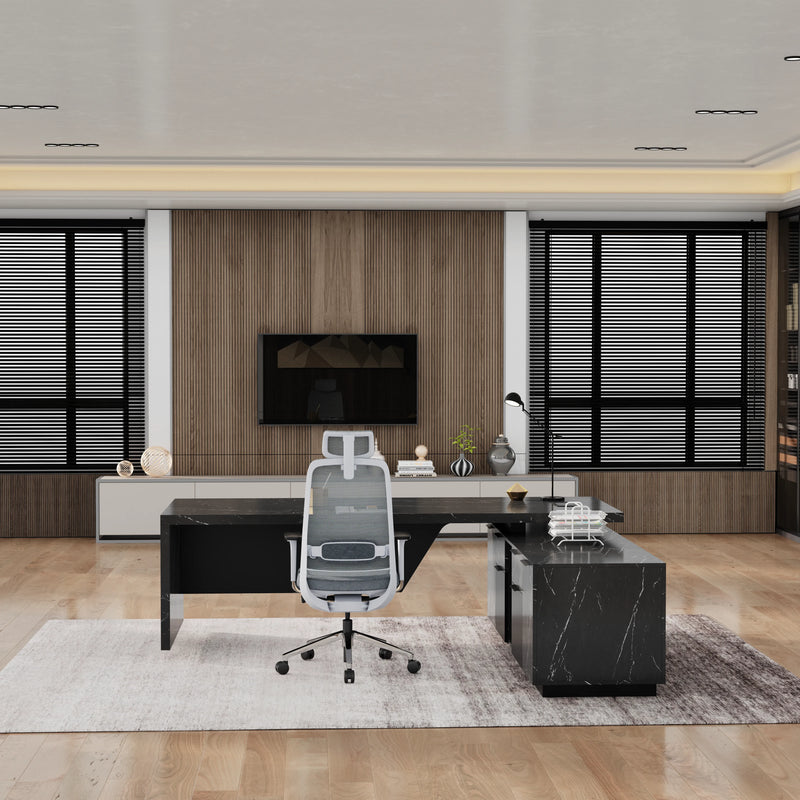 Maverick · Modern L-Shaped Executive Desk