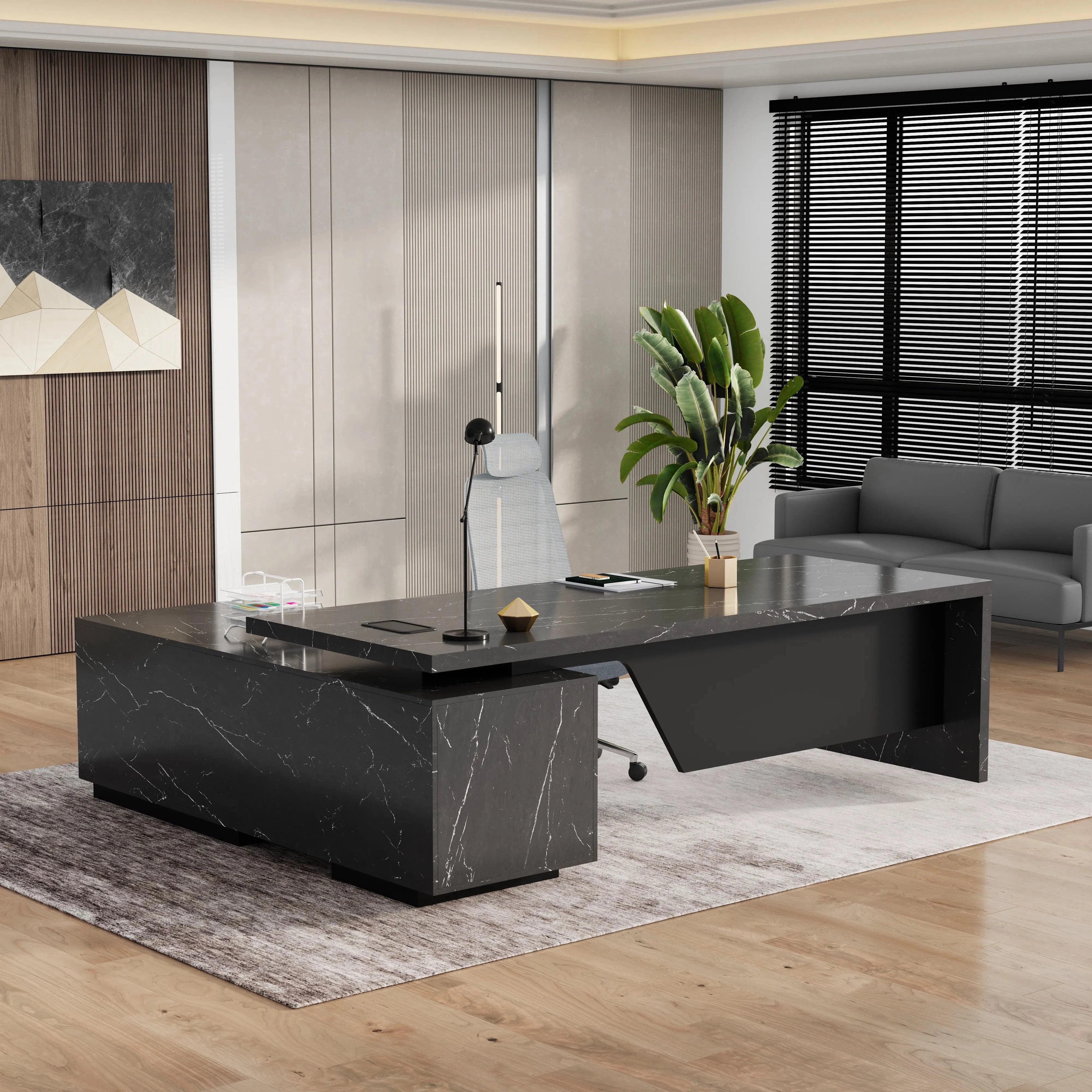 Maverick · Modern L-Shaped Executive Desk
