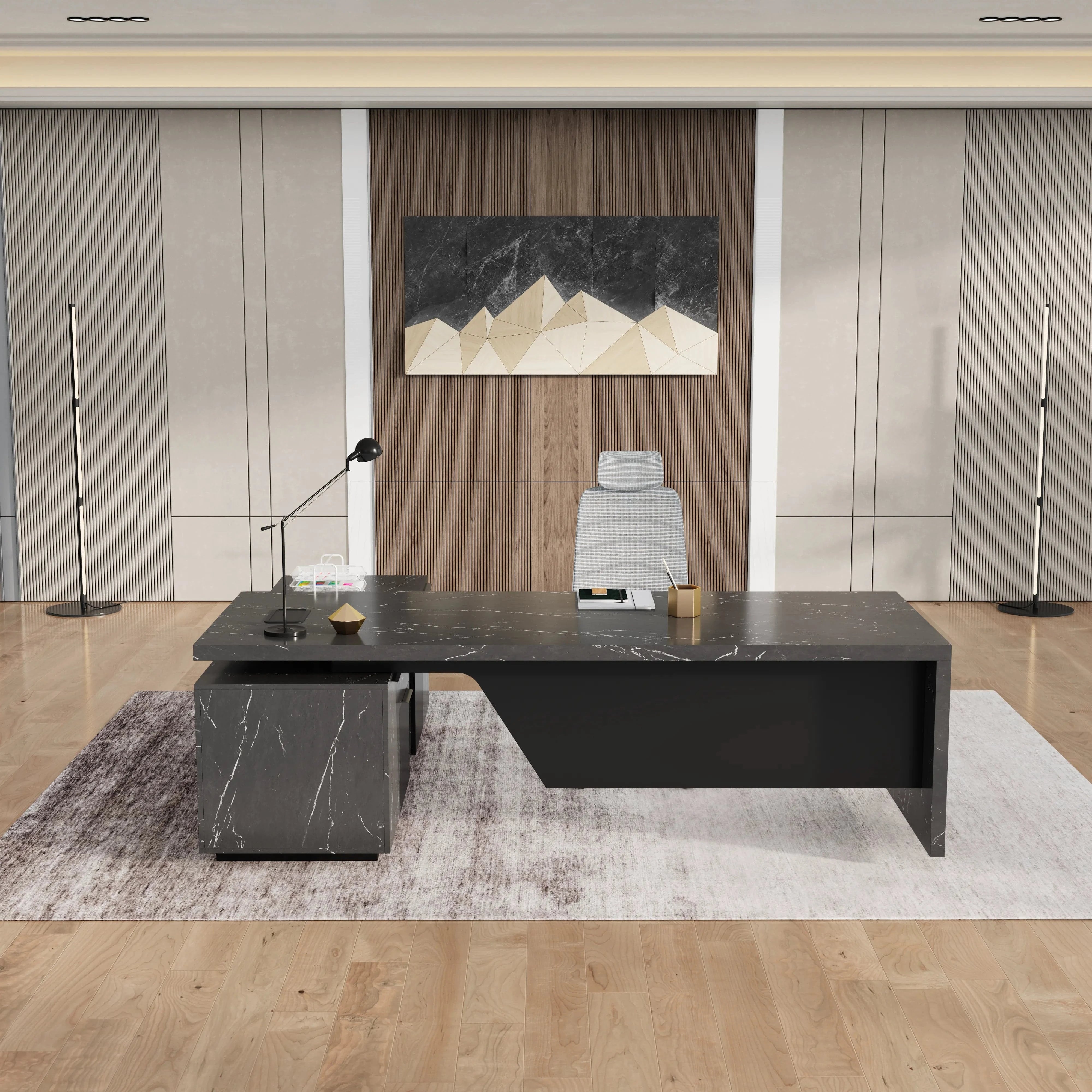 Maverick · Modern L-Shaped Executive Desk
