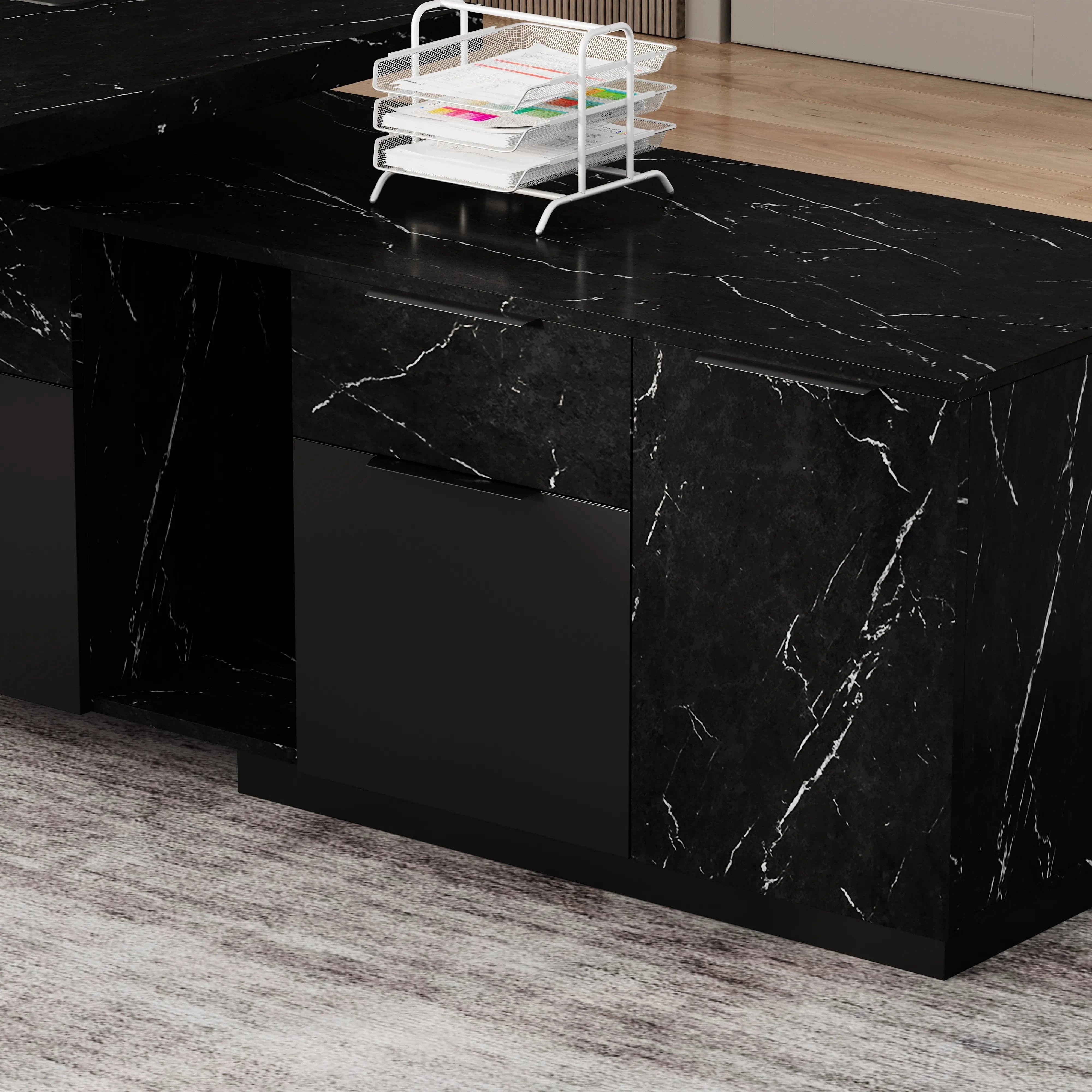 Maverick · Modern L-Shaped Executive Desk