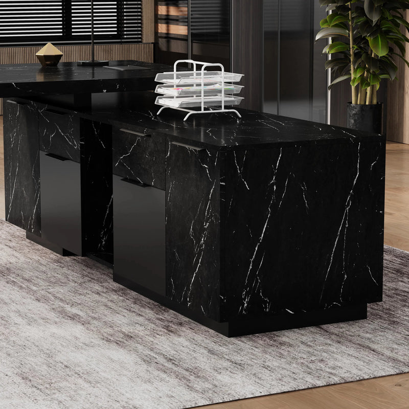 Maverick · Modern L-Shaped Executive Desk