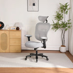 Dunmore big and tall mesh office chair in gray, photo 1