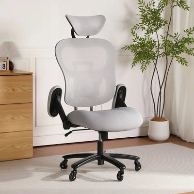 Dunmore big and tall mesh office chair in gray, photo 4