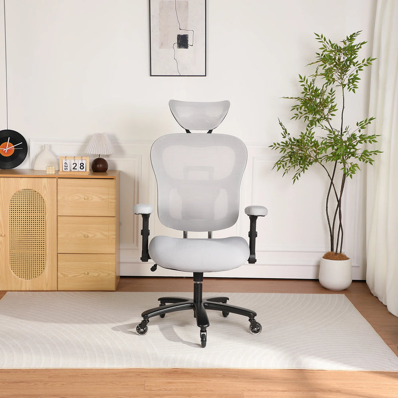 Dunmore big and tall mesh office chair in gray, photo 5