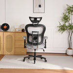 Dunmore big and tall mesh office chair in gray, photo 6