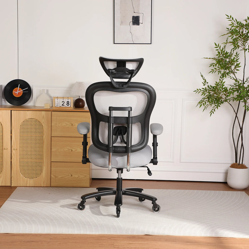 Dunmore big and tall mesh office chair in gray, photo 6