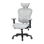 Dunmore big and tall mesh office chair in gray, front angled view
