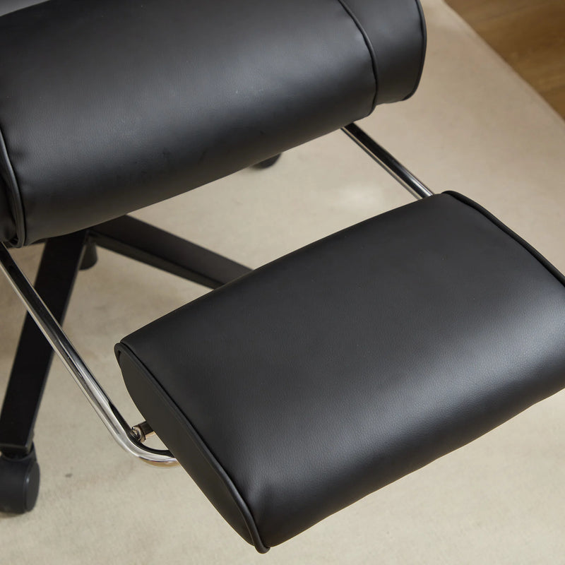 Dunstan high-back office chair with footrest in black, photo 2