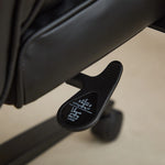 Dunstan high-back office chair with footrest in black, photo 7