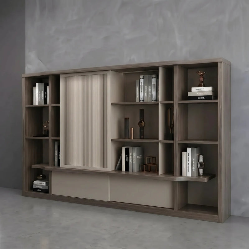 Alvric · Office Shelves w/ Integrated Lighting & Storage