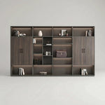 August · Office Shelves w/ Integrated Lighting & Storage