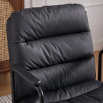 Nevin mid-back PU leather task chair in black, photo 7
