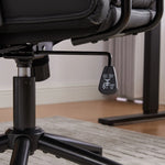 Nevin mid-back PU leather task chair in black, photo 11