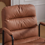 Nevern mid-back PU leather task chair in brown, photo 6