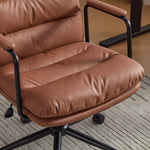 Nevern mid-back PU leather task chair in brown, photo 7