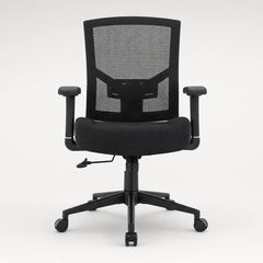 Thorley big and tall mesh office chair in black, front view