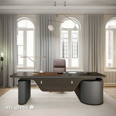 Vynric · L-Shaped Executive Standing Desk, Adjustable Height