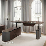 Vynric · L-Shaped Executive Standing Desk, Adjustable Height