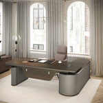 Vynric · L-Shaped Executive Standing Desk, Adjustable Height