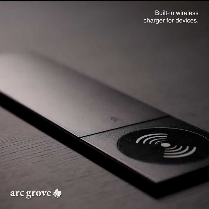 Vynric · L-Shaped Executive Standing Desk, Adjustable Height