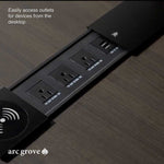 Vynric · L-Shaped Executive Standing Desk, Adjustable Height