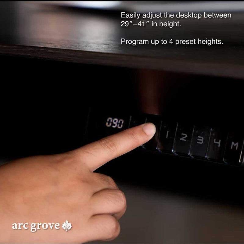 Vynric · L-Shaped Executive Standing Desk, Adjustable Height