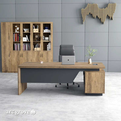 Escritorio ejecutivo Maverick de 71 a 95" en forma de L | AF Essence Carnegie WX-M2505