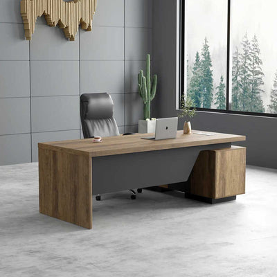 Escritorio ejecutivo Maverick de 71 a 95" en forma de L | AF Essence Carnegie WX-M2505