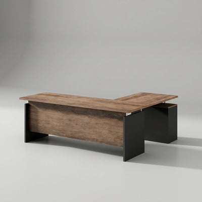 Harwood · Small L-Shaped Executive Desk