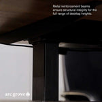 Anderson · Modern L-Shaped Executive Desk, Adjustable Height