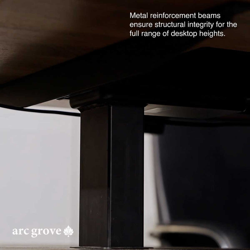 Anderson · Modern L-Shaped Executive Desk, Adjustable Height