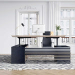 Anderson · L-Shaped Executive Standing Desk, Adjustable Height