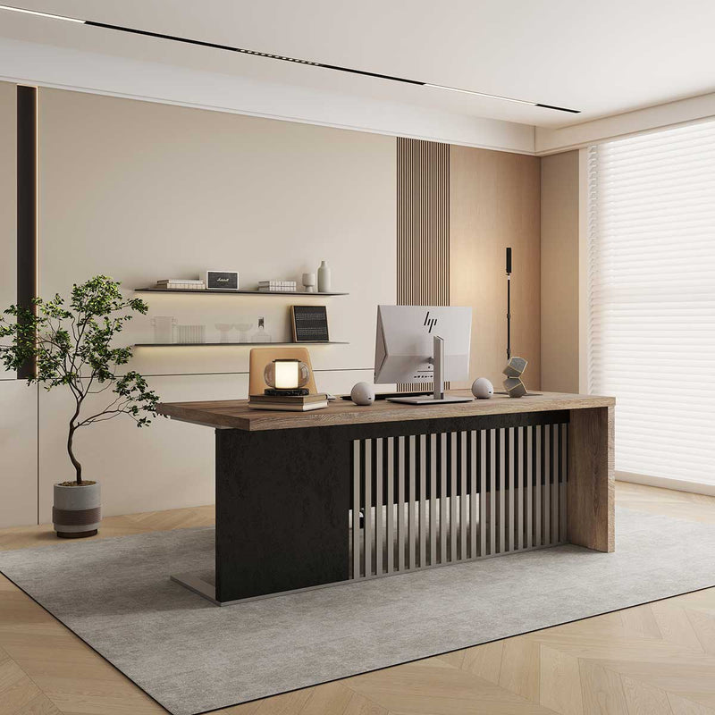 Escritorio ejecutivo rectangular Dakota de 63 a 79