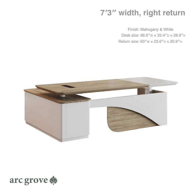 Albion · Executive L-Shaped Standing Desk, Adjustable Height