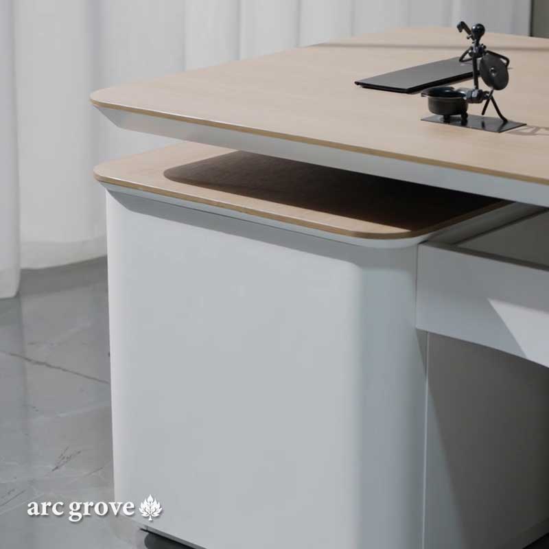 Albion · Executive L-Shaped Standing Desk, Adjustable Height