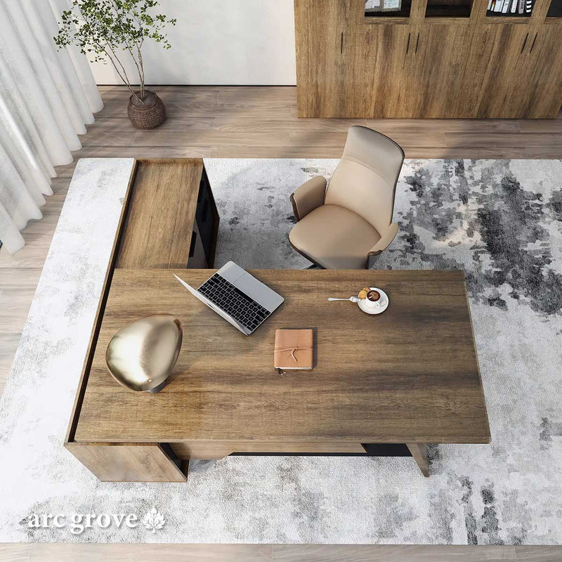 Jaxson · Modern L-Shaped Executive Desk